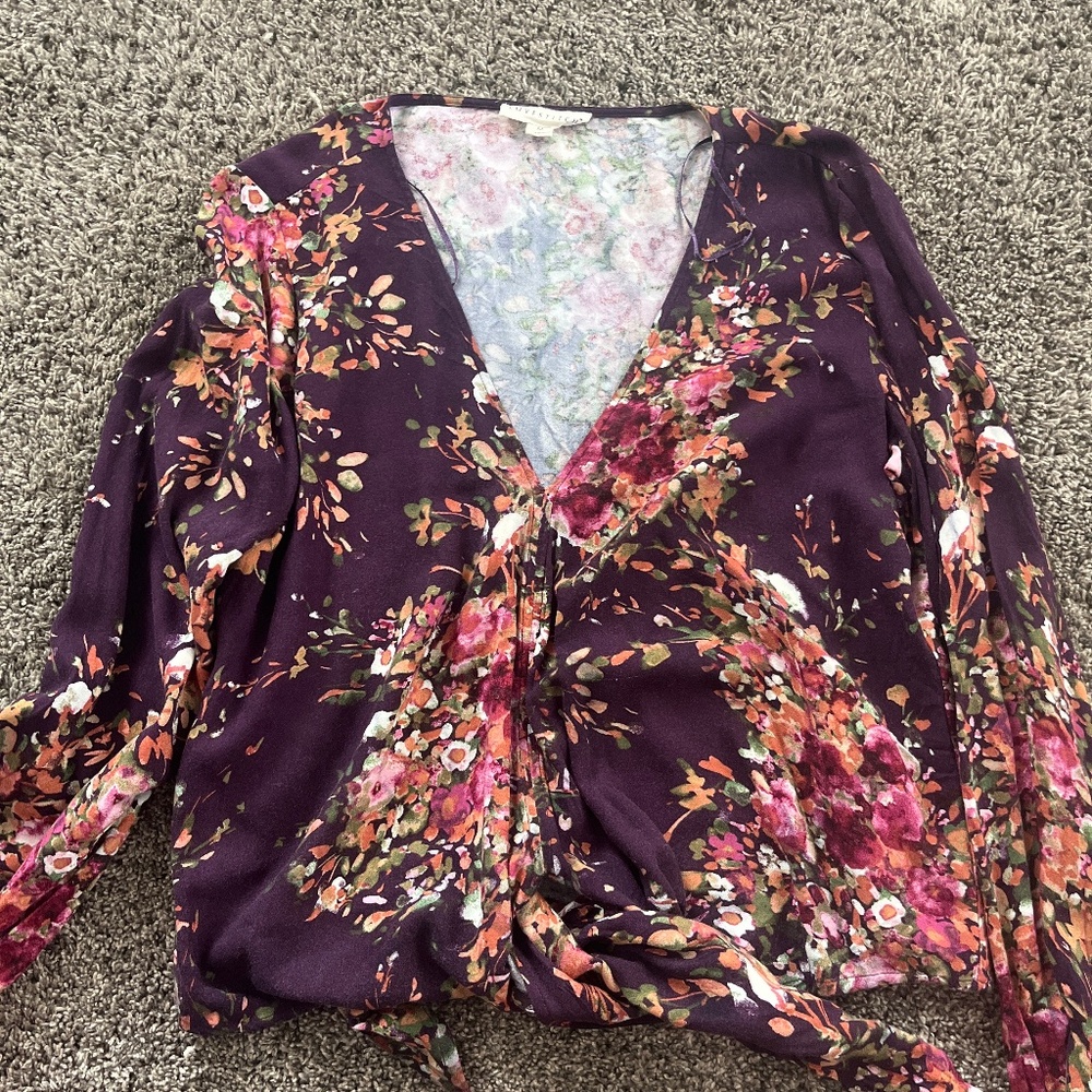 Lovestitch women’s tie front blouse